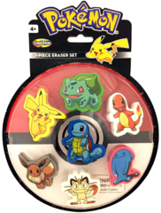 Pokemon 7-Piece Eraser Set
